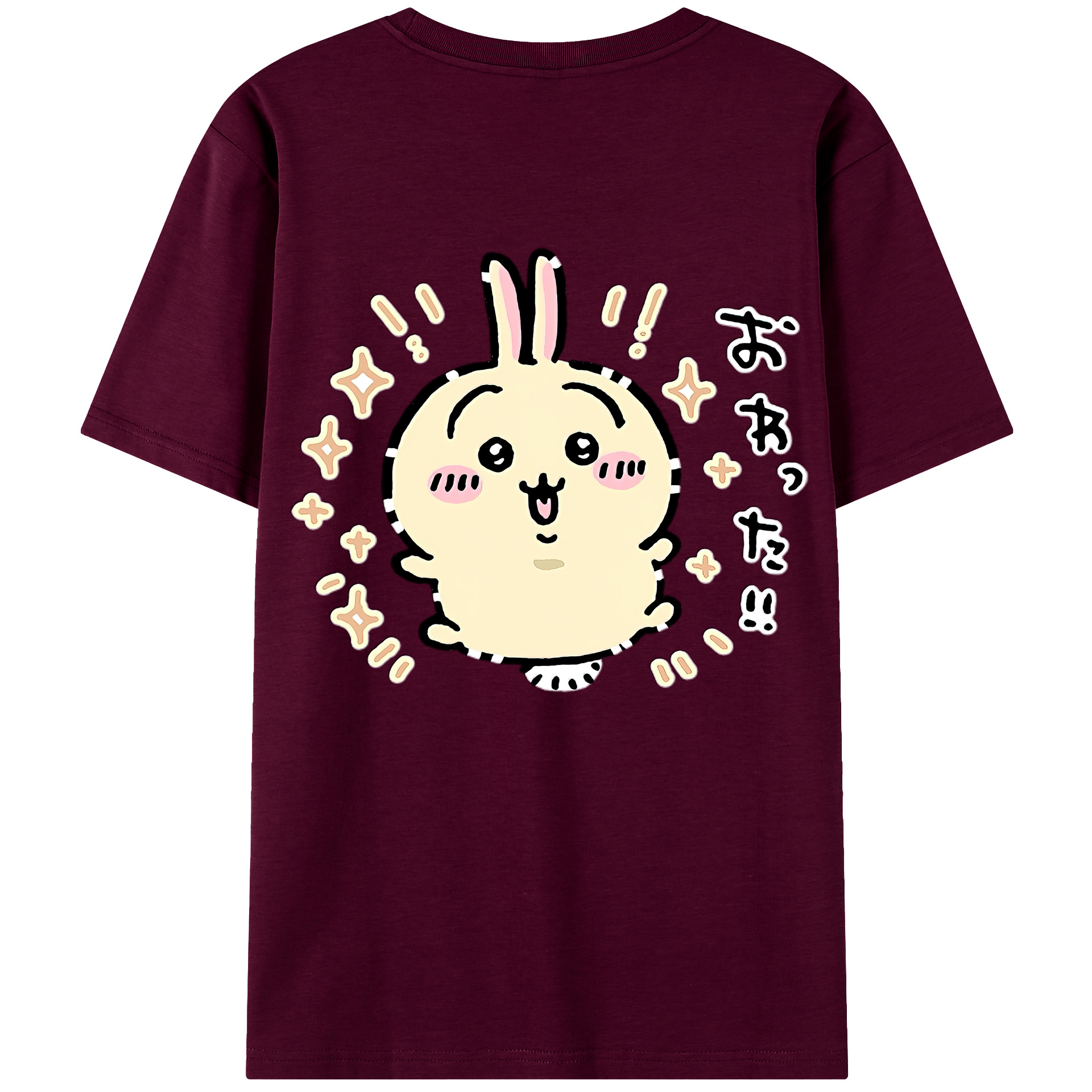 （画像用） ちいかわ うさぎ Chii-kawa usagi レディース半袖Tシャツ(バックプリント)